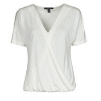 Υφασμάτινα Γυναίκα T-shirt με κοντά μανίκια Esprit CLT wrap tshirt Άσπρο