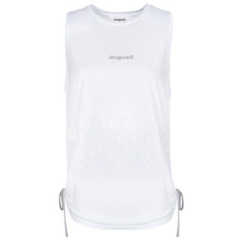 Υφασμάτινα Γυναίκα Αμάνικα / T-shirts χωρίς μανίκια Desigual TS_TULUM Άσπρο