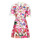 Υφασμάτινα Γυναίκα Κοντά Φορέματα Desigual VEST_BURDEOS Multicolour