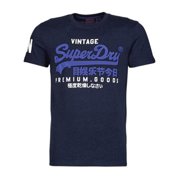 Υφασμάτινα Άνδρας T-shirt με κοντά μανίκια Superdry VL TEE Midnight / Mπλε / Grit