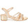 Παπούτσια Γυναίκα Σανδάλια / Πέδιλα Cosmo Paris ZEDI-GLIT Platinum