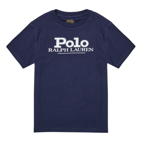 Υφασμάτινα Αγόρι T-shirt με κοντά μανίκια Polo Ralph Lauren SOIMINE Marine
