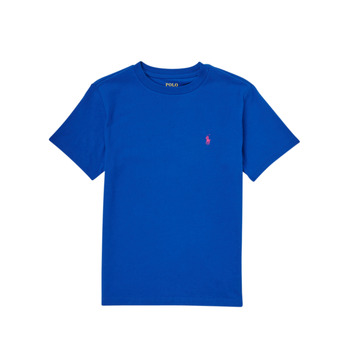 Υφασμάτινα Αγόρι T-shirt με κοντά μανίκια Polo Ralph Lauren FILLIEE Μπλέ