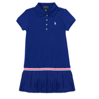 Υφασμάτινα Κορίτσι Κοντά Φορέματα Polo Ralph Lauren PLIOASA Μπλέ