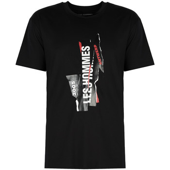 Υφασμάτινα Άνδρας T-shirt με κοντά μανίκια Les Hommes LJT224-710P | Logo Black