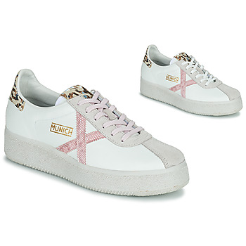 Παπούτσια Γυναίκα Χαμηλά Sneakers Munich BARRU SKY Άσπρο / Ροζ / Leopard