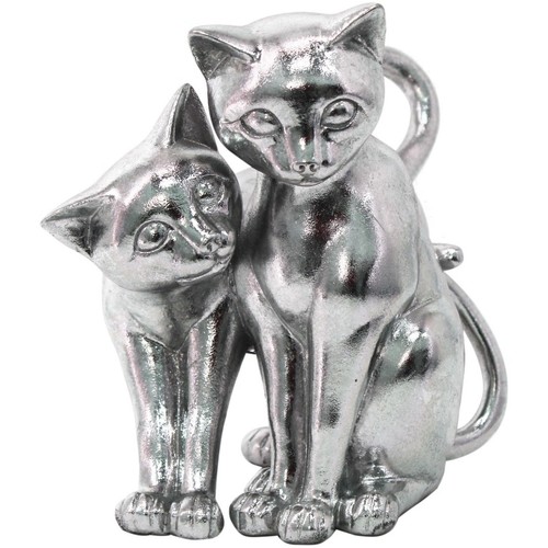 Σπίτι Αγαλματίδια και  Signes Grimalt Σχήμα Γάτες Silver