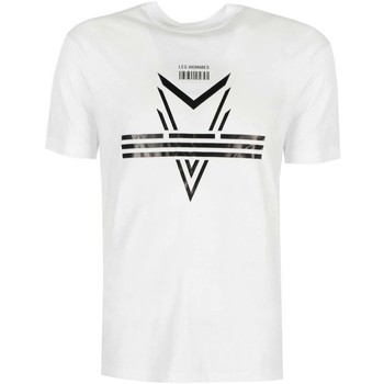 Υφασμάτινα Άνδρας T-shirt με κοντά μανίκια Les Hommes LJT204-700P | Darts Άσπρο