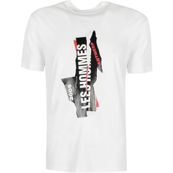 Υφασμάτινα Άνδρας T-shirt με κοντά μανίκια Les Hommes LJT224-710P | Logo Άσπρο