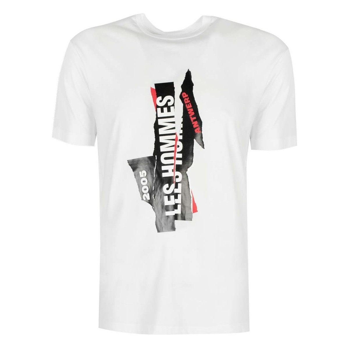 Υφασμάτινα Άνδρας T-shirt με κοντά μανίκια Les Hommes LJT224-710P | Logo Άσπρο