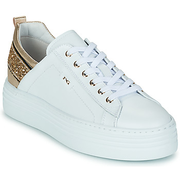 Παπούτσια Γυναίκα Χαμηλά Sneakers NeroGiardini E218134D-707 Άσπρο / Gold