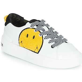 Παπούτσια Γυναίκα Χαμηλά Sneakers Desigual FANCY SMILEY Άσπρο / Yellow
