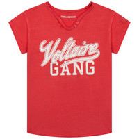 Υφασμάτινα Κορίτσι T-shirt με κοντά μανίκια Zadig & Voltaire LEGUMI Red