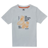 Υφασμάτινα Αγόρι T-shirt με κοντά μανίκια Timberland TOULOUSA Άσπρο