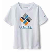 Υφασμάτινα Αγόρι T-shirt με κοντά μανίκια Columbia VALLEY CREEK SS GRAPHIC SHIRT Άσπρο