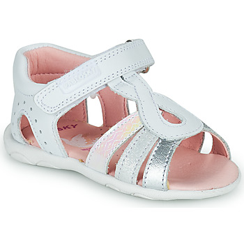 Παπούτσια Κορίτσι Σανδάλια / Πέδιλα Pablosky TASCAL Άσπρο / Silver / Ροζ