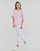 Υφασμάτινα Γυναίκα T-shirt με κοντά μανίκια Armor Lux 79240 Άσπρο / Ροζ