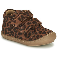 Παπούτσια Κορίτσι Ψηλά Sneakers Citrouille et Compagnie NEW 64 Cognac / Leopard