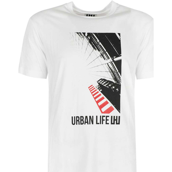 Υφασμάτινα Άνδρας T-shirt με κοντά μανίκια Les Hommes URG800P UG816 | Urban Life LHU Άσπρο