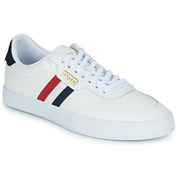 Παπούτσια Άνδρας Χαμηλά Sneakers Polo Ralph Lauren COURT VLC-SNEAKERS-LOW TOP LACE Navy / Κρεμ / Κοκκινο
