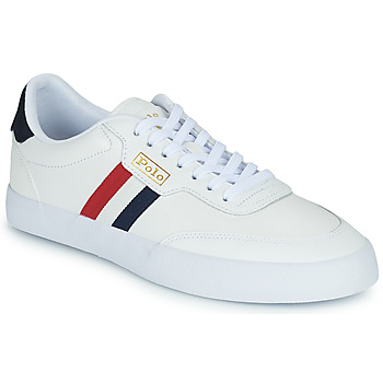 Παπούτσια Άνδρας Χαμηλά Sneakers Polo Ralph Lauren COURT VLC-SNEAKERS-LOW TOP LACE Navy / Κρεμ / Κοκκινο
