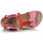 Παπούτσια Κορίτσι Σανδάλια / Πέδιλα Citrouille et Compagnie PISTOCHE Πορτοκαλί-Ροζ-Βιολετί
