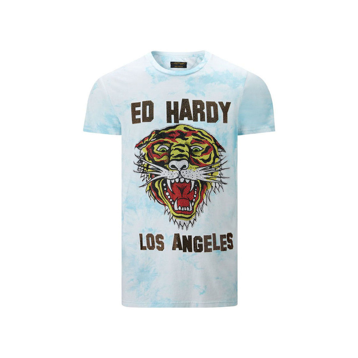 Υφασμάτινα Άνδρας T-shirt με κοντά μανίκια Ed Hardy Los tigre t-shirt turquesa Μπλέ