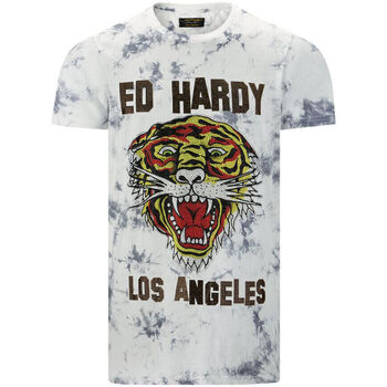 Υφασμάτινα Άνδρας T-shirt με κοντά μανίκια Ed Hardy - Los tigre t-shirt white Άσπρο