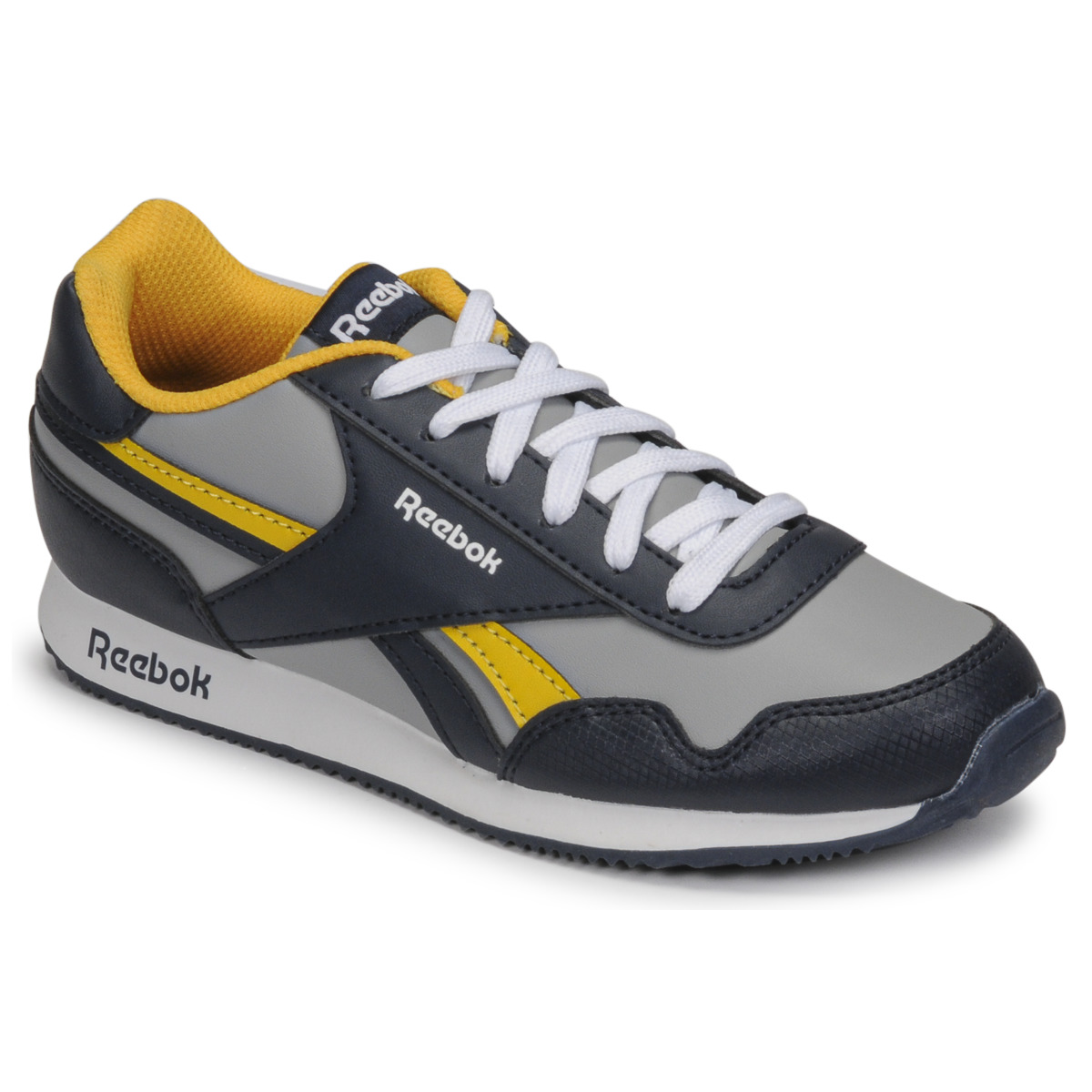 Παπούτσια Παιδί Χαμηλά Sneakers Reebok Classic REEBOK ROYAL CL JOG Marine / Grey / Yellow