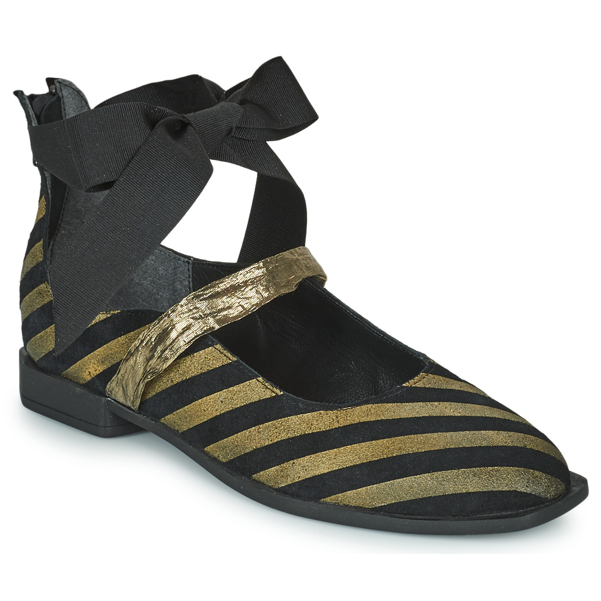 Παπούτσια Γυναίκα Μπαλαρίνες Papucei FLOYD Black / Gold