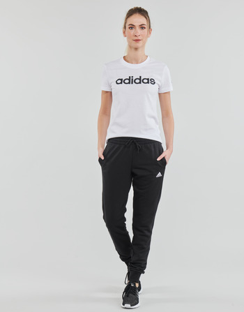 Υφασμάτινα Γυναίκα Φόρμες adidas Performance LIN FT C PANTS Μαυρο / Ασπρό