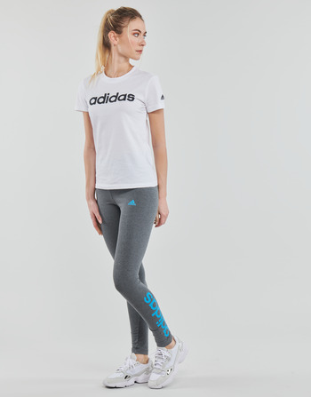 Adidas Sportswear LIN Leggings Dark / Γκρι / Heather / App / Sky / Rush