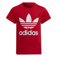 Υφασμάτινα Παιδί T-shirt με κοντά μανίκια adidas Originals TREFOIL TEE Red