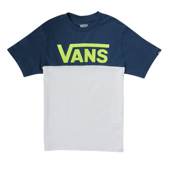 Υφασμάτινα Αγόρι T-shirt με κοντά μανίκια Vans VANS CLASSIC BLOCK SS Marine / Grey