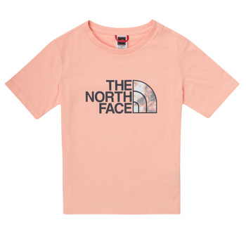 Υφασμάτινα Κορίτσι T-shirt με κοντά μανίκια The North Face EASY RELAXED TEE Ροζ