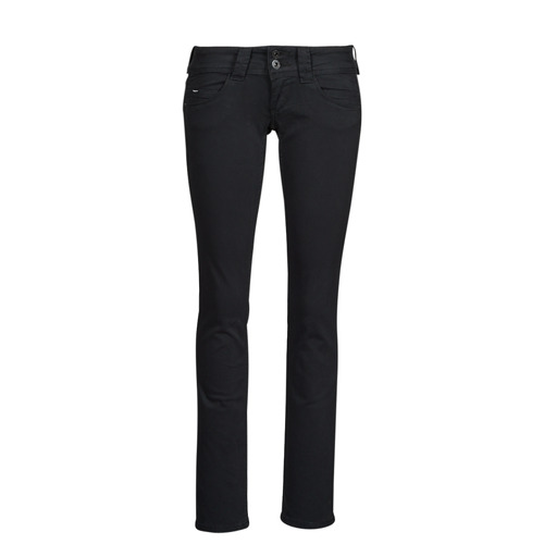 Υφασμάτινα Γυναίκα Παντελόνια Πεντάτσεπα Pepe jeans VENUS Black