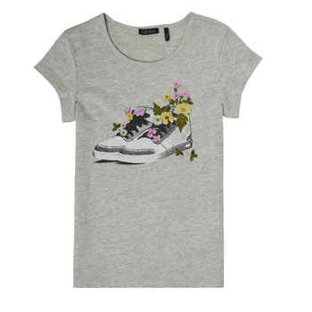 Υφασμάτινα Κορίτσι T-shirt με κοντά μανίκια Ikks ECOMUSSE Grey