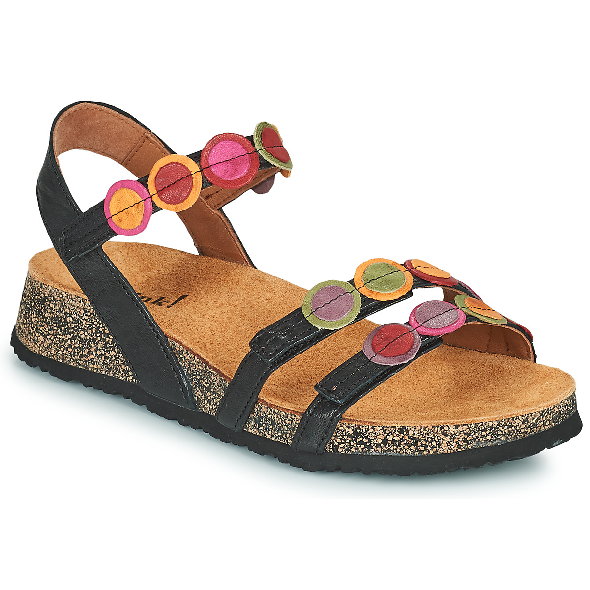 Παπούτσια Γυναίκα Σανδάλια / Πέδιλα Think KOAK Black / Multicolour