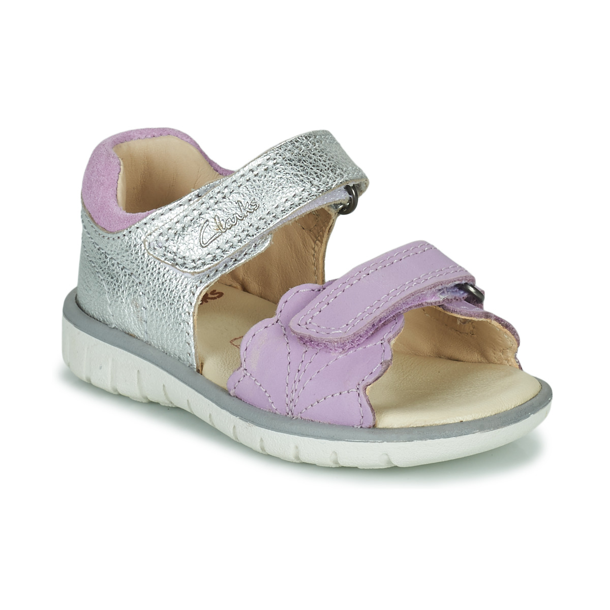 Παπούτσια Κορίτσι Σανδάλια / Πέδιλα Clarks Roam Wing T. Argenté / Violet