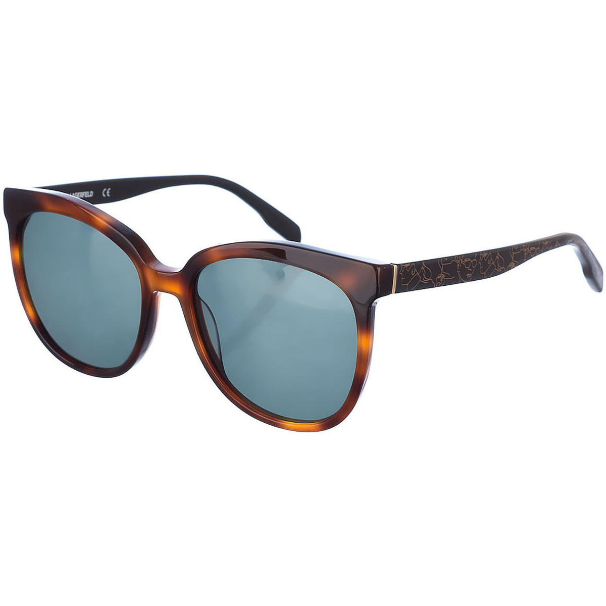 Ρολόγια & Kοσμήματα Γυναίκα óculos de sol Karl Lagerfeld KL937S-215 Brown