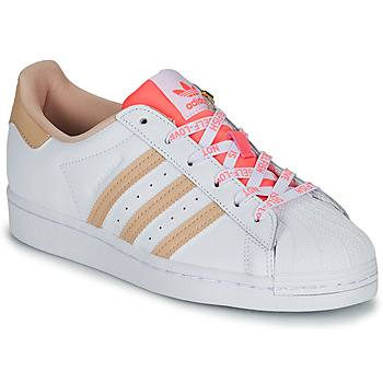 Παπούτσια Γυναίκα Χαμηλά Sneakers adidas Originals SUPERSTAR W Άσπρο / Ροζ / Red