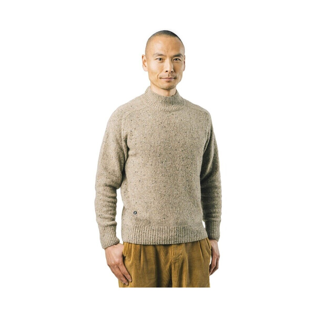 Brava Fabrics  Πουλόβερ Brava Fabrics Perkins Neck Sweater - Ecru