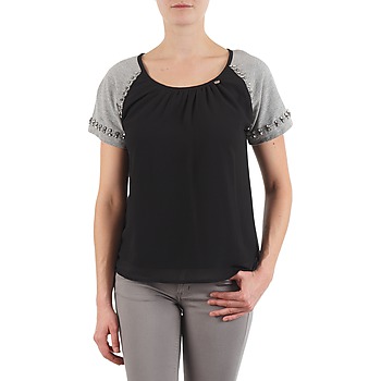 Υφασμάτινα Γυναίκα T-shirt με κοντά μανίκια Lollipops PADELINE TOP Black / Grey