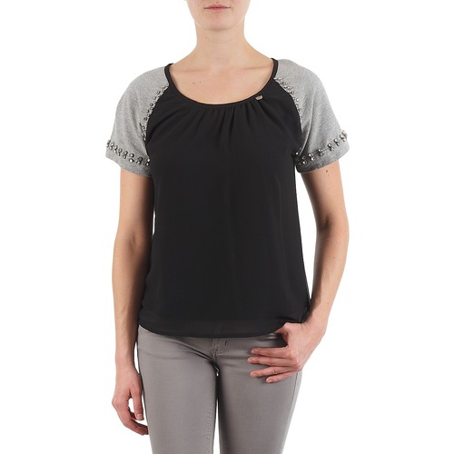 Υφασμάτινα Γυναίκα T-shirt με κοντά μανίκια Lollipops PADELINE TOP Black / Grey