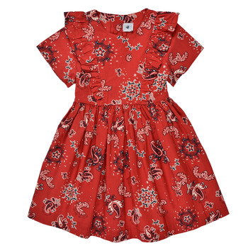 Υφασμάτινα Κορίτσι Κοντά Φορέματα Petit Bateau BLOOM Red