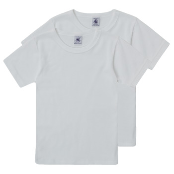 Υφασμάτινα Παιδί T-shirt με κοντά μανίκια Petit Bateau TOM Άσπρο
