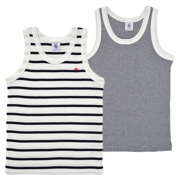Υφασμάτινα Αγόρι Αμάνικα / T-shirts χωρίς μανίκια Petit Bateau TONI Multicolour