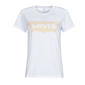 Υφασμάτινα Γυναίκα T-shirt με κοντά μανίκια Levi's THE PERFECT TEE Wavy / Bw / Fill / Ασπρό