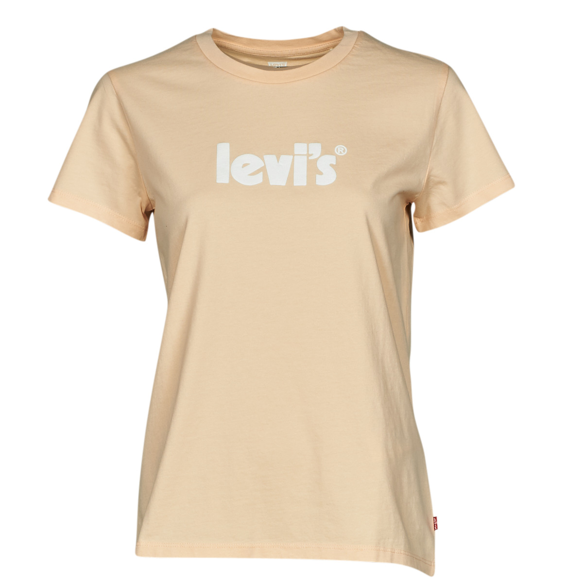 Υφασμάτινα Γυναίκα T-shirt με κοντά μανίκια Levi's THE PERFECT TEE Seasonal / Poster / Logo / Peach / Ωχρα 