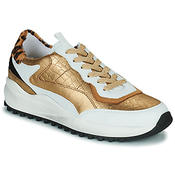 Παπούτσια Γυναίκα Χαμηλά Sneakers Ikks BU80065 Gold / Άσπρο